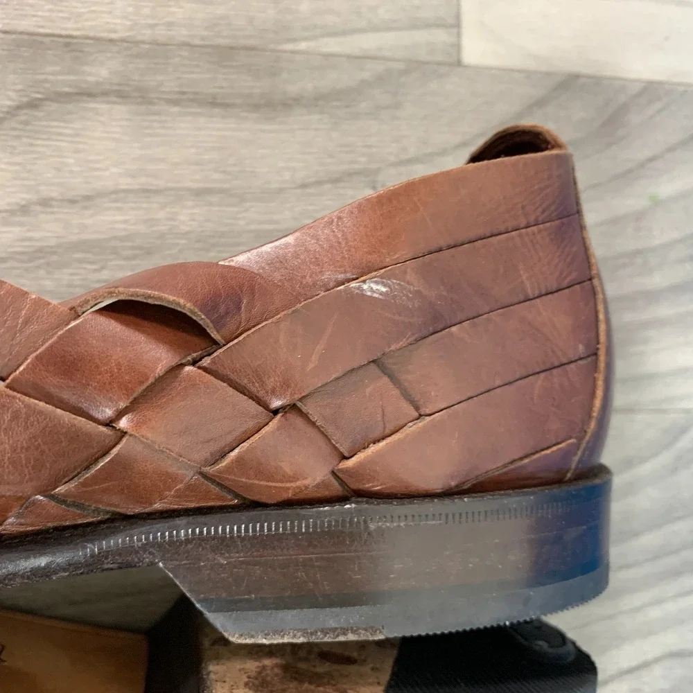 Cole Haan Resort Huarache Vintage Woven Leather Sandals Mens 10.5 D Shoes 09237